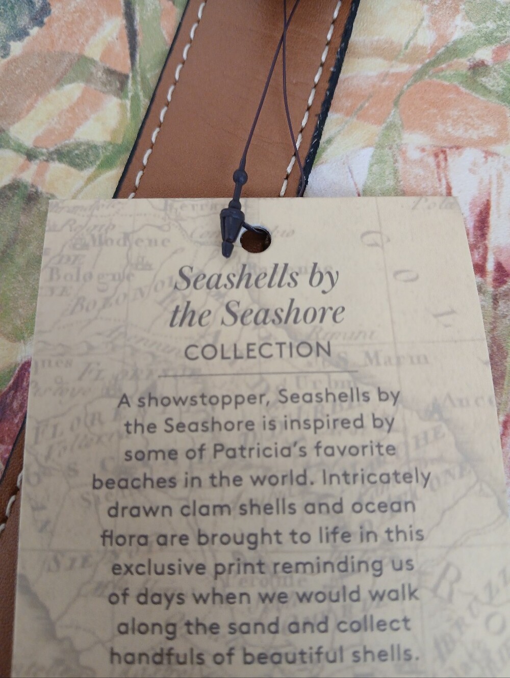 Patricia Nash Seashells By Seahore Leather Nice Tote NWT - Picture 5 of 5